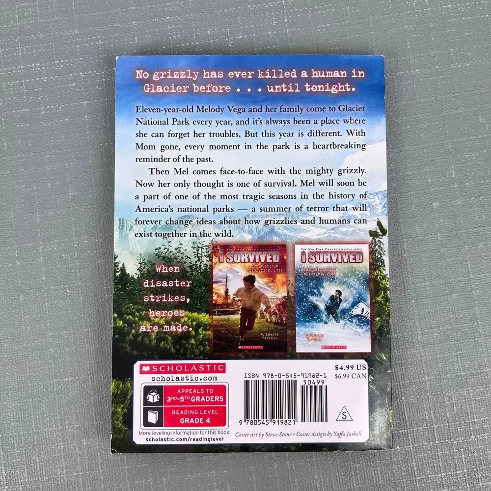 I Survived the Attack of the Grizzlies, 1967 Chapter Book Lauren Tarshis